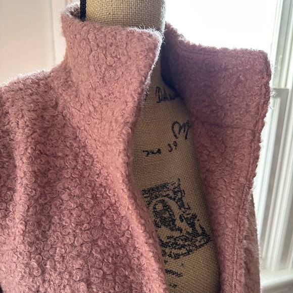 A New Day warm pink teddy open coat | size XS - Picture 4 of 8